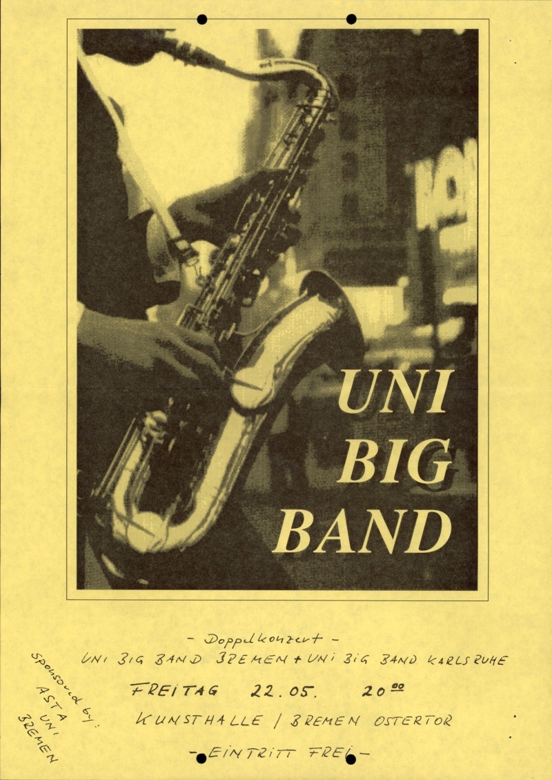 UniBigBand 1992 Doppelkonzert_cUniBigBand_BUA 7PLNr1352